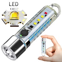 Linterna LED Recargable Portátil Multifuncional Compacta Potente